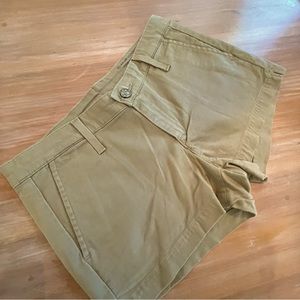 AG Tan Twill Shorts!  Great condition! Adriano Goldschmied! Great condition. 25